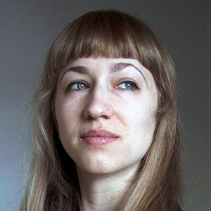 Amy Holst portræt sort-hvid